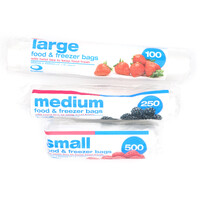 Food freezer bags on roll